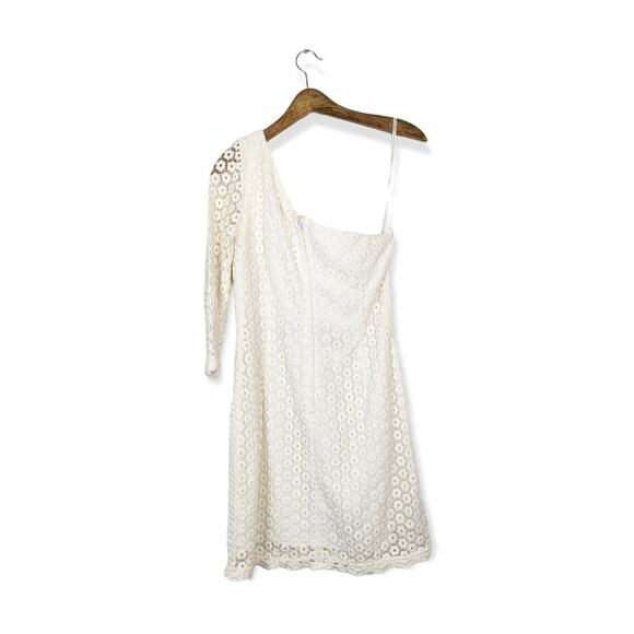Lilly Pulitzer Whitaker Mini Daisy Truly Lace One Shoulder Dress Size 10 - Picture 2 of 9